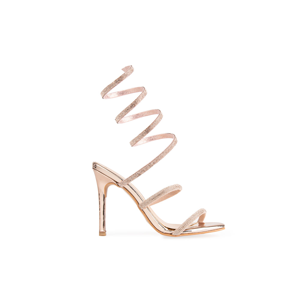 ZAPATILLA SCARLET CHAROL ORO ROSADO