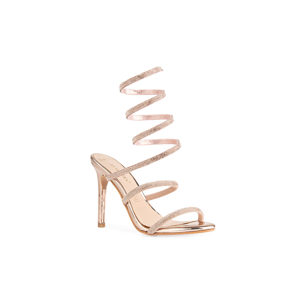 ZAPATILLA SCARLET CHAROL ORO ROSADO